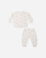 Long Sleeve Tee + Pant Set || Skiing Penguins by Rylee + Cru