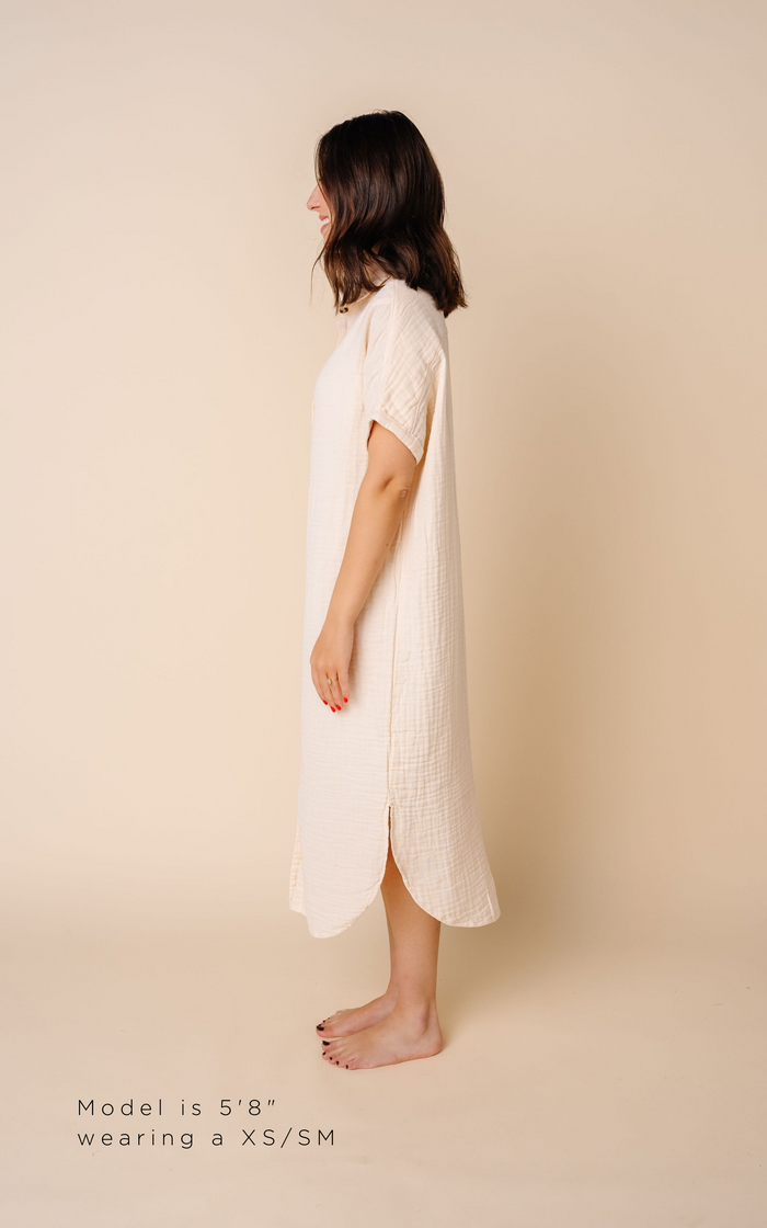 The Everyday Dress -Cream by Lou Lou & Company
