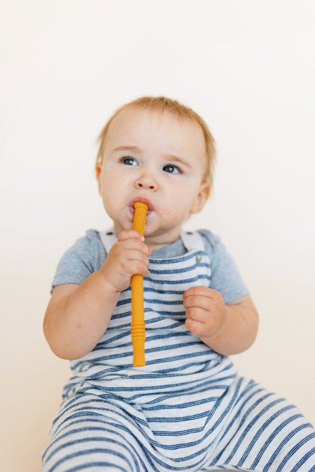 Silicone Magic Teething Wand - Mustard ☼ by Chewable Charm