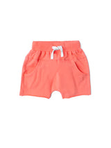 Raw Edge Harem Short - Electric Pink by Little Bipsy