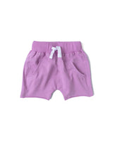 Raw Edge Harem Short - Electric Lilac by Little Bipsy