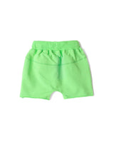 Raw Edge Harem Short - Electric Green by Little Bipsy