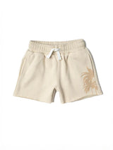 Resort Palm Sweatshort - Cream by Little Bipsy