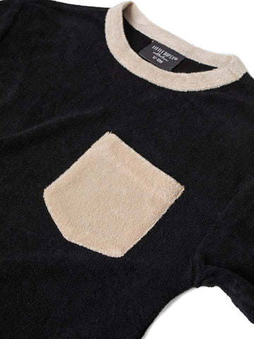 Terry Cloth Tee - Black by Little Bipsy