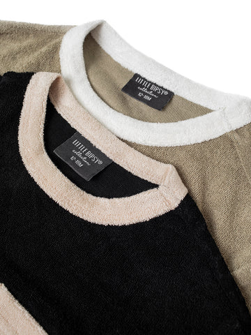 Terry Cloth Tee - Khaki Green by Little Bipsy