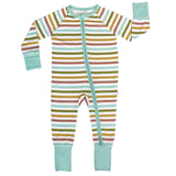 Striped Bamboo Baby Pajamas - Spring Stripes Convertible by Emerson and Friends
