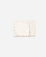 Pointelle Baby Blanket || Blue Ditsy by Quincy Mae