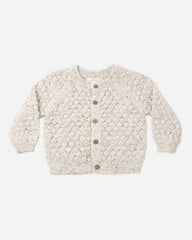 Bubble Knit Cardigan || Natural Confetti by Quincy Mae