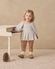 Lainey Romper || Cloud Stripe by Quincy Mae