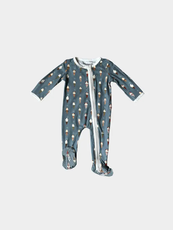 Bamboo Footie Romper in Gnomes by babysprouts