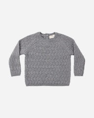Knit Sweater || Heathered Slate by Quincy Mae