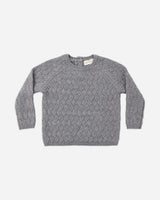 Knit Sweater || Heathered Slate by Quincy Mae