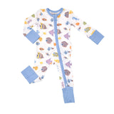 2-Way Ruffle Back Zipper Romper in Tropical Fish by Angel Dear