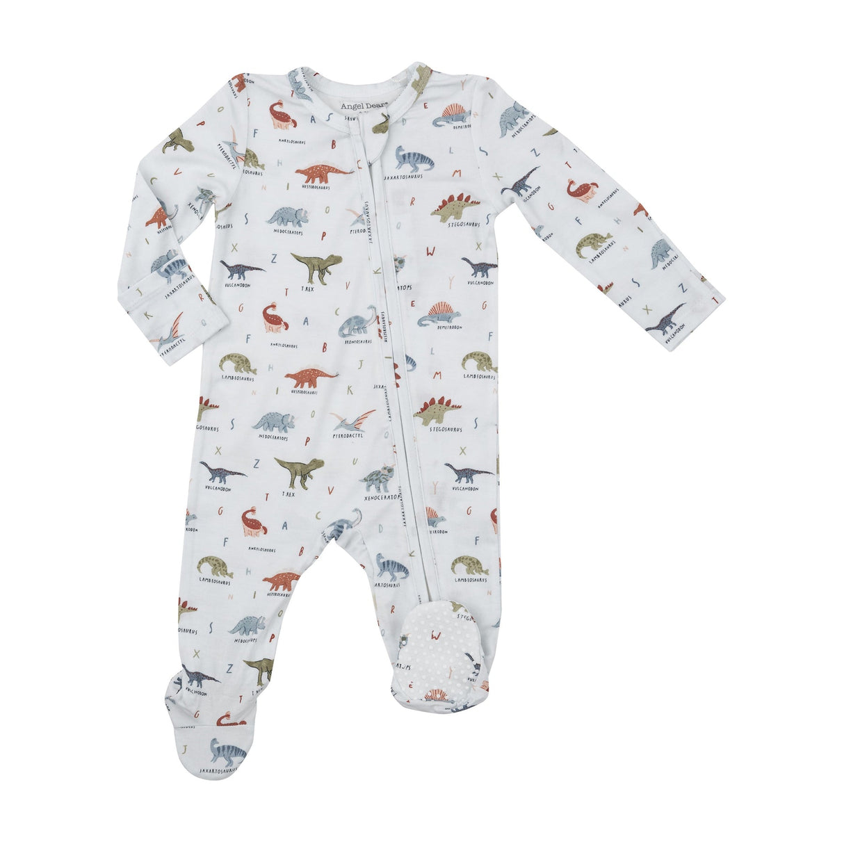 2-Way Zipper Footie - Dinosaur ABC by Angel Dear