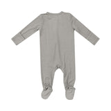 2-Way Zipper Footie - Dove Grey Solid by Angel Dear