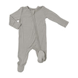 2-Way Zipper Footie - Dove Grey Solid by Angel Dear