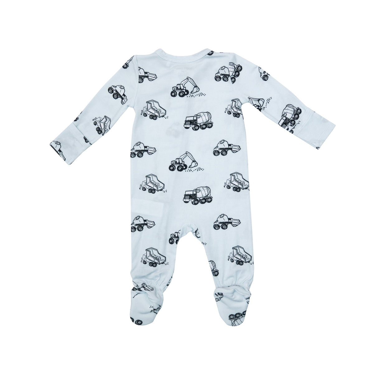 2-Way Zipper Footie in Earth Movers by Angel Dear