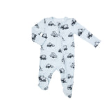 2-Way Zipper Footie in Earth Movers by Angel Dear