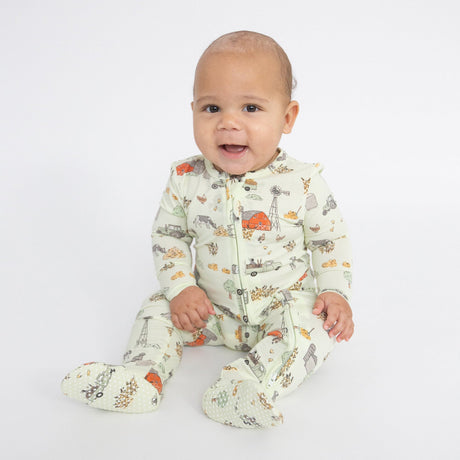 2-Way Zipper Footie - Hay Farmer by Angel Dear