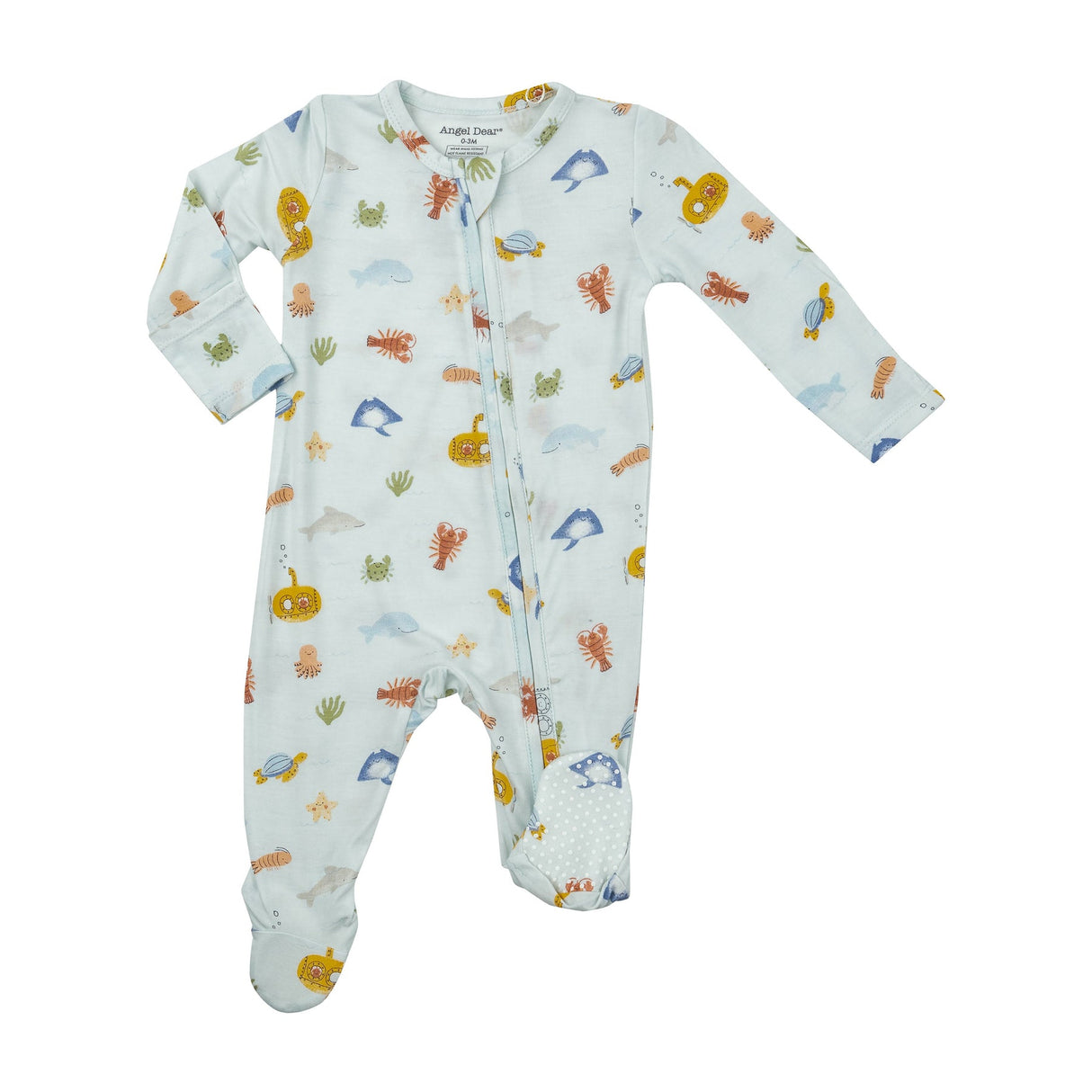 2-Way Zipper Footie - Inky Ocean by Angel Dear