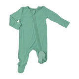 2-Way Zipper Footie - Malachite Green Solid by Angel Dear