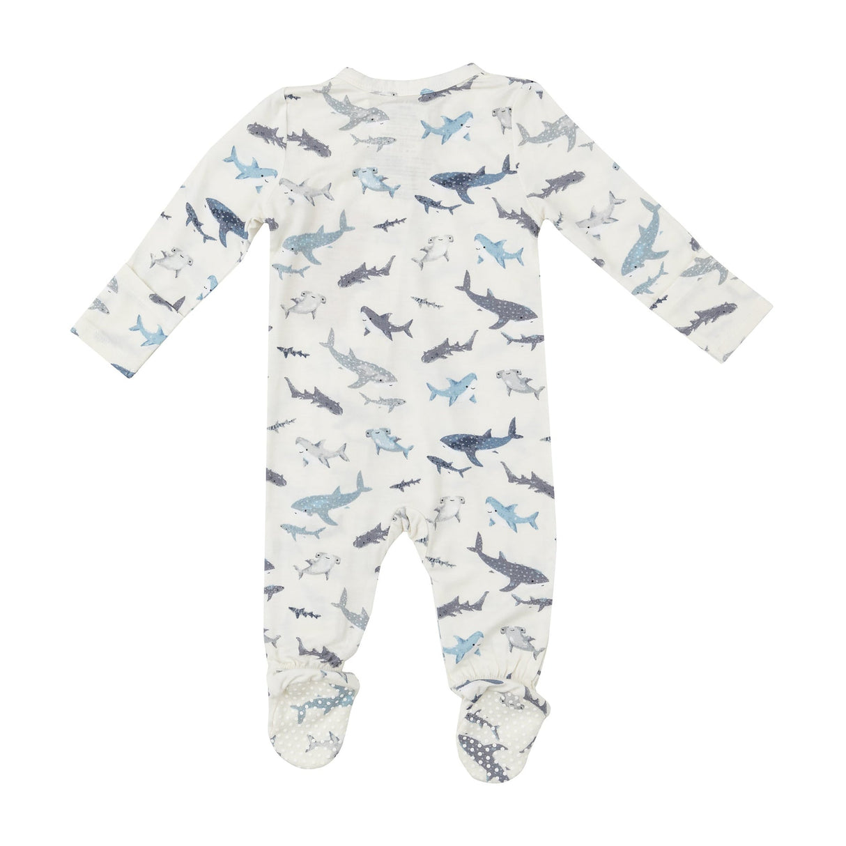2-Way Zipper Footie - Sharks by Angel Dear