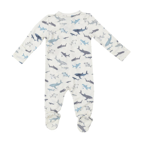 2-Way Zipper Footie - Sharks by Angel Dear