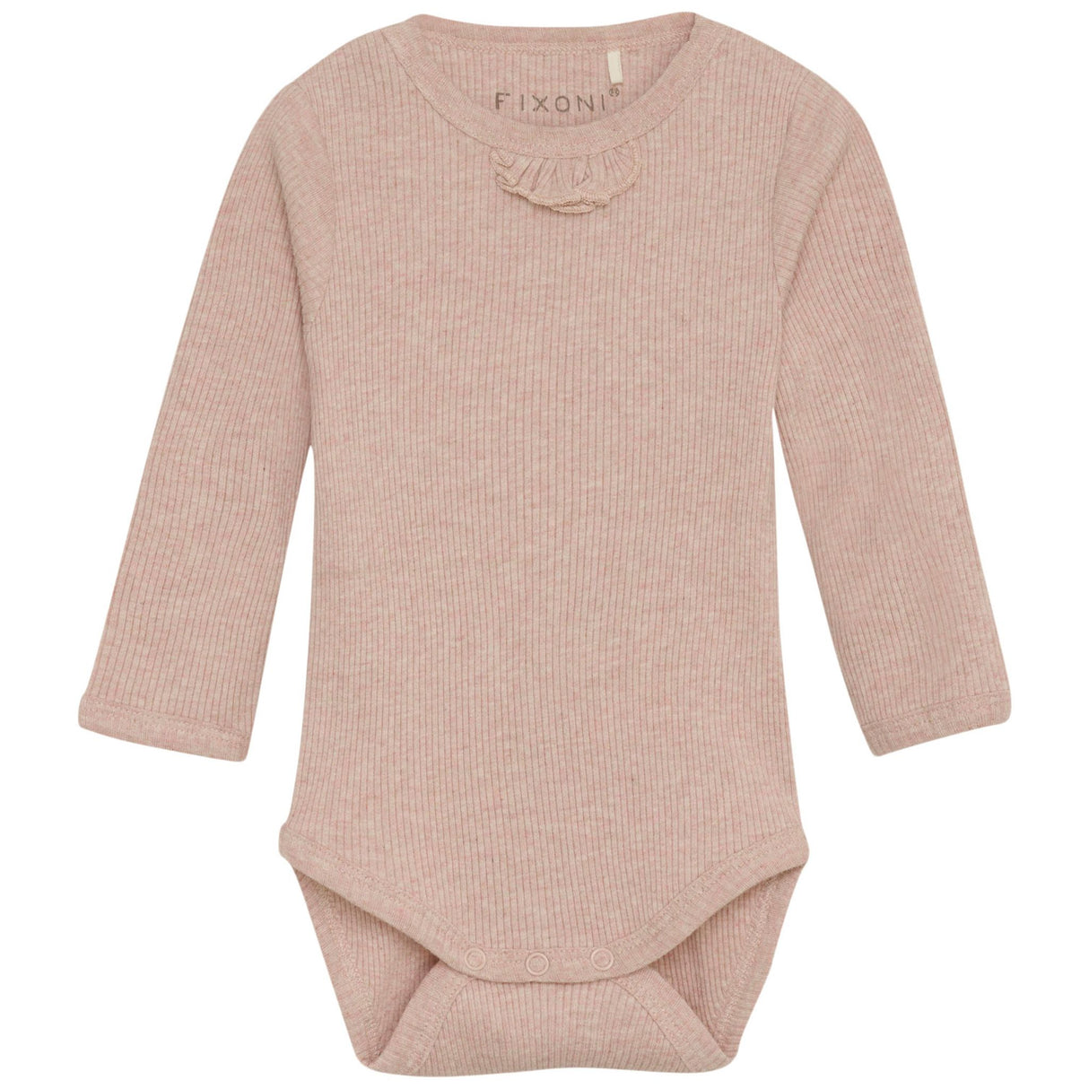 Long Sleeve Rib Body - Silver Peony by Fixoni