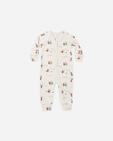 Organic Long John Pajamas || Gnome Village by Rylee + Cru