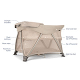 Nuna SENA Aire Playard with Zip-Off Bassinet + Changer