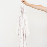 Minky Stretch Receiving Blanket- Farm Animals by Saranoni