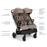 Nuna TRVL DUBL Stroller
