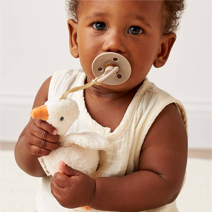 Bitzy Pal Natural Rubber Pacifier & Plush- Goose by Itzy Ritzy