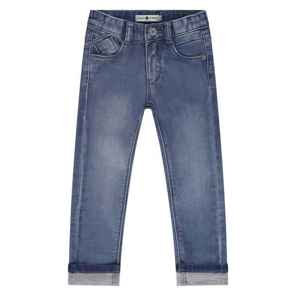 Boys Medium Blue Denim by Stains & Stories