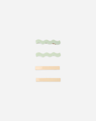 Wavy Clip Set || Sage, Natural by Rylee + Cru