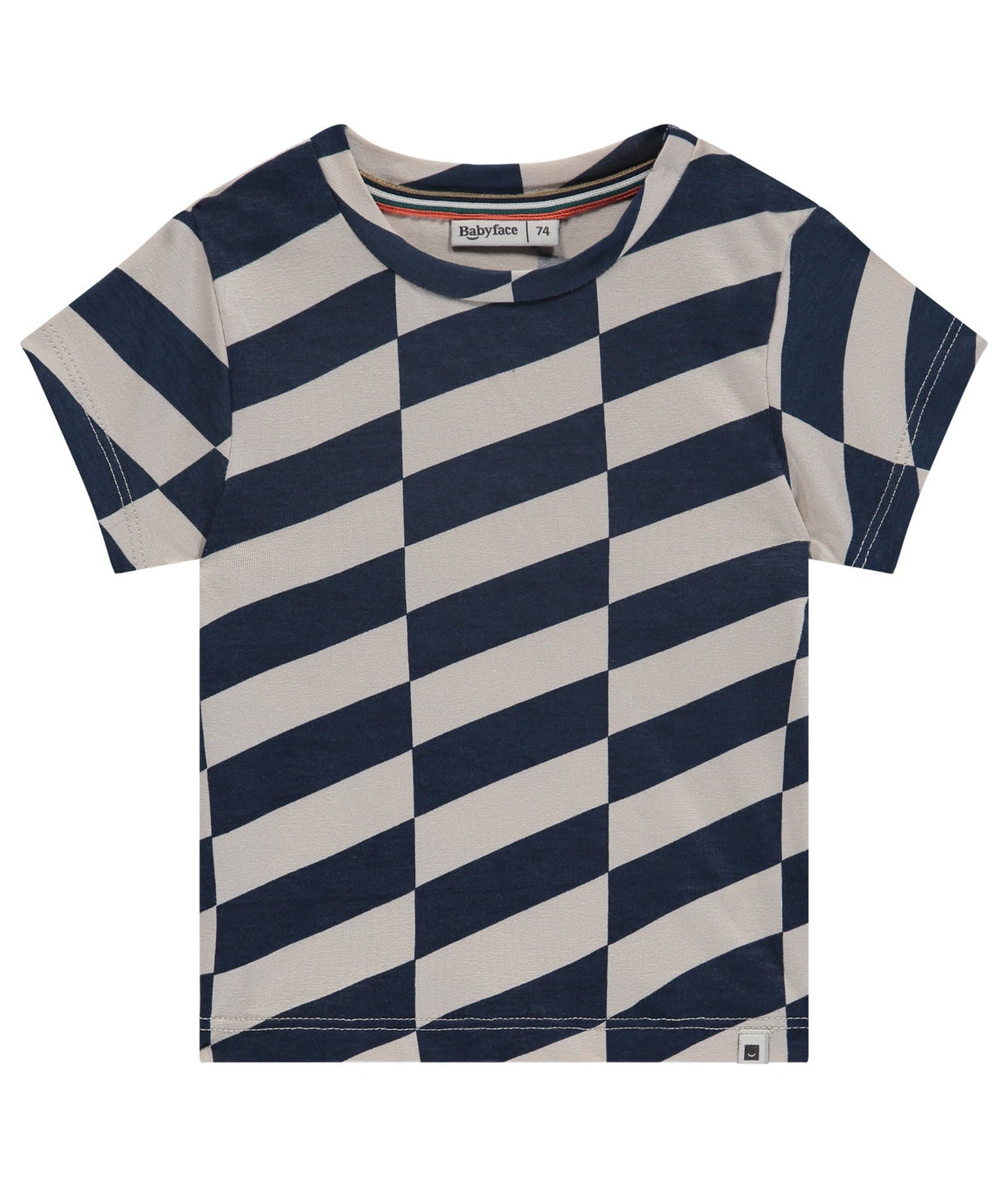Diagonal Striped Tee - Navy by Babyface