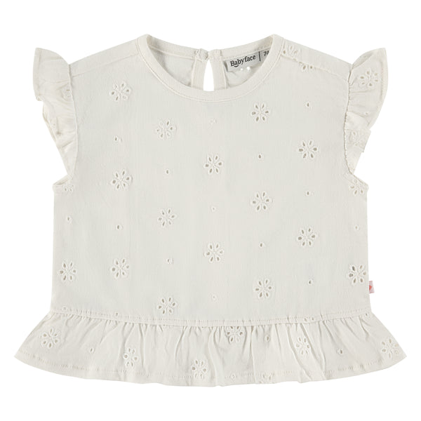 Eyelet T-Shirt - Creme by Babyface