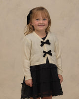 Bow Cardigan || Ivory by Noralee