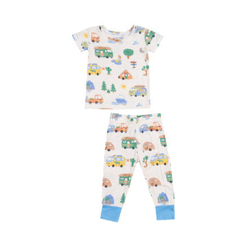 Short Sleeve Loungewear Set - Friendly Campers by Angel Dear