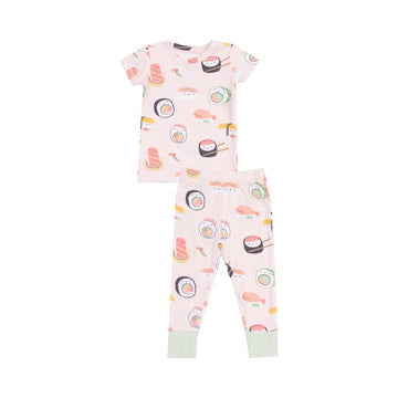 Short Sleeve Loungewear Set - Sushi Pink by Angel Dear