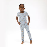 Short Sleeve Loungewear Set- Baseballs Playing Baseball by Angel Dear