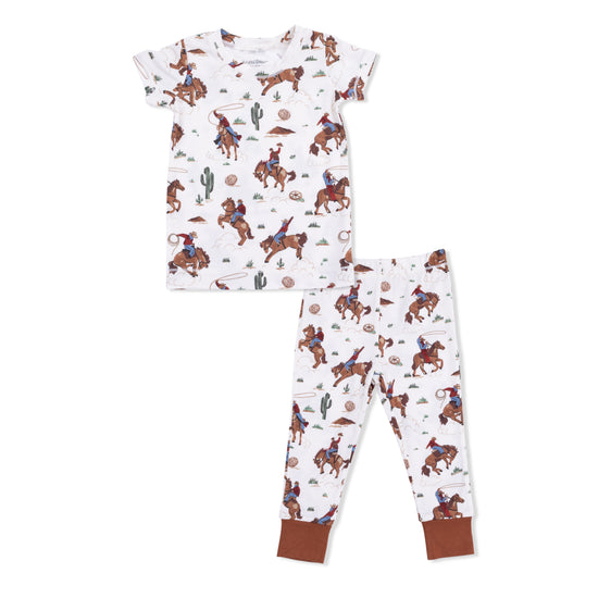 Short Sleeve Loungewear Set- Buckaroo Western by Angel Dear