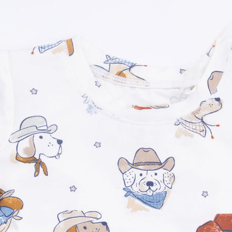 Short Sleeve Loungewear Set- Cowdogs by Angel Dear