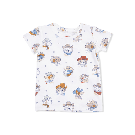 Short Sleeve Loungewear Set- Cowdogs by Angel Dear