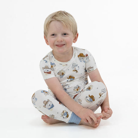 Short Sleeve Loungewear Set- Cowdogs by Angel Dear