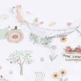 Short Sleeve Loungewear Set- Cute Farm Animals Pink by Angel Dear