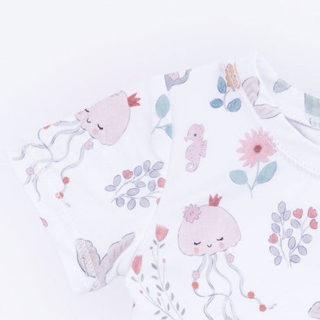 Short Sleeve Loungewear Set- Garden Sea Creatures by Angel Dear