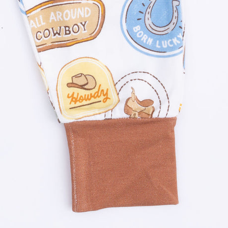 Short Sleeve Loungewear Set- Rodeo Patches Uni by Angel Dear