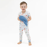 Short Sleeve Loungewear Set- Sailor Sea Creatures by Angel Dear