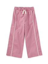 Lace Trim Track Pants- Hydrangea by Tea Collection